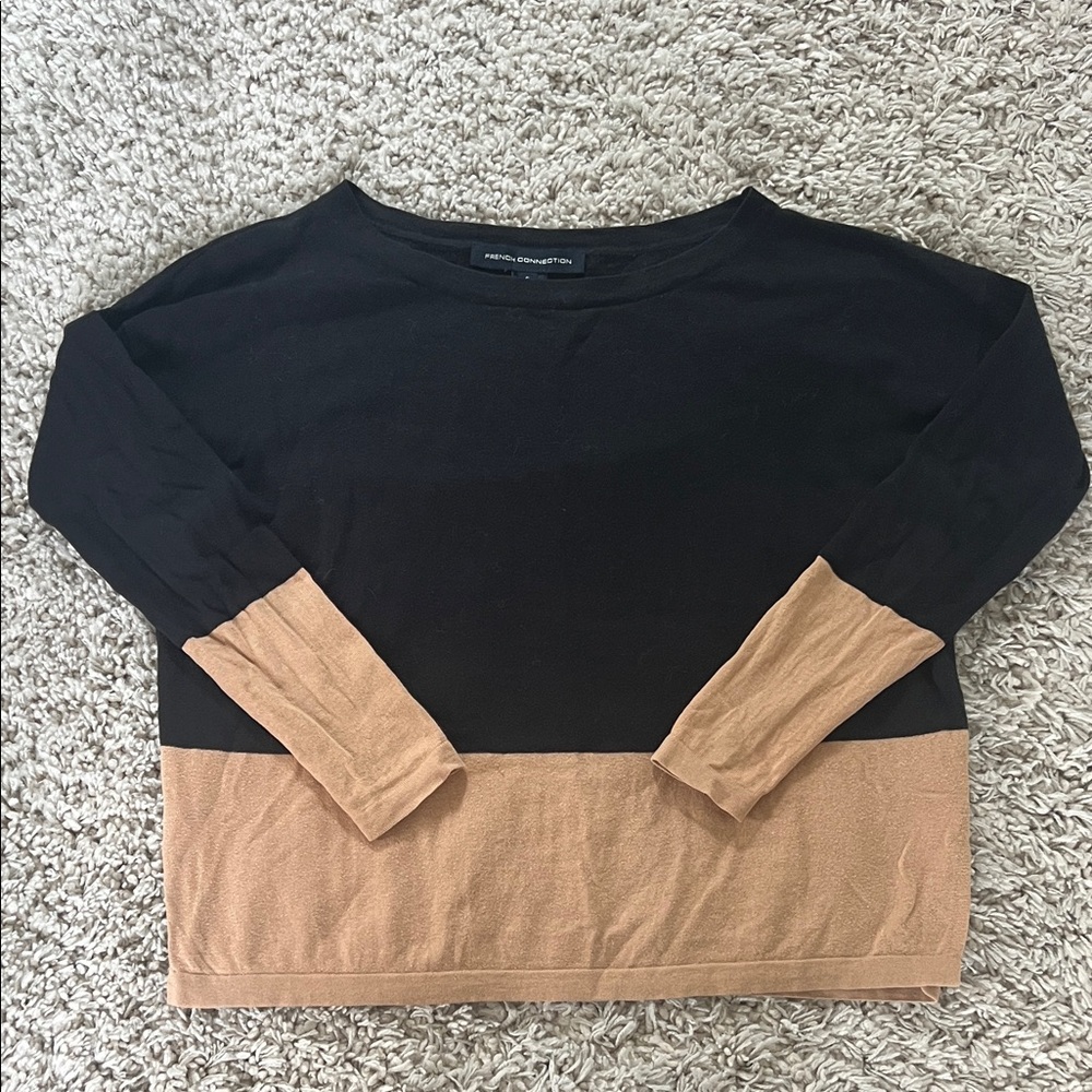 French Connection Color Block Sweater